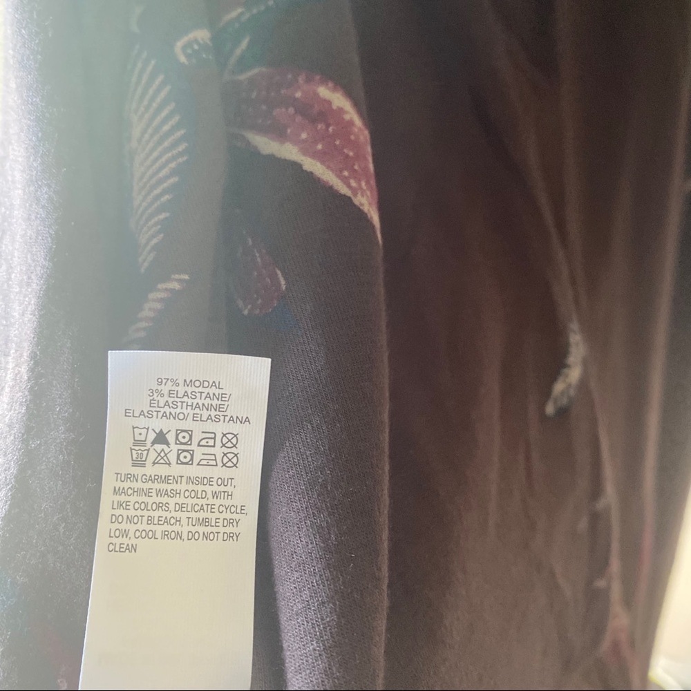 LUCKY BRAND Brown Floral Plus Size 1X Maxi Dress - Picture 9 of 9
